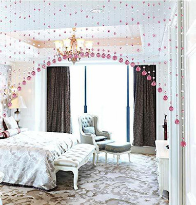 LightWave 60 cm (2 ft) Polyester Transparent Door Curtain Single Curtain(Solid, White)