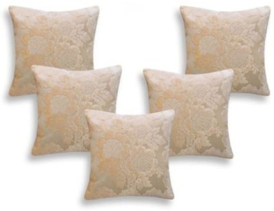 DEEPTI CHANDNA DESIGNS Velvet Cushions Cover(Pack of 5, 40 cm*40 cm, Beige)