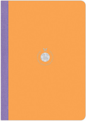 Flexbook Large Size 17x24cm Smartbook 70gsm Beyond 360 Degree Flexible Regular Notebook Ruled 160 Pages(Orange)