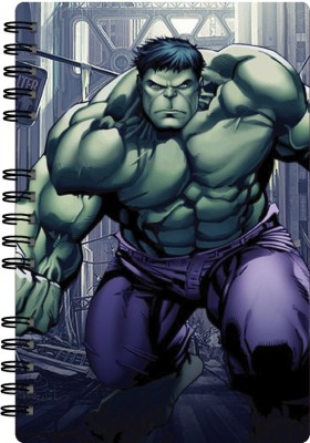 CREATIVE CONVERT Hulk A5 Notebook RULED 160 Pages(Multicolor)