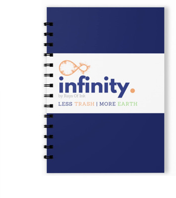 Rays Of Ink Reusable Notebook A5 Notebook Unruled 40 Pages(Blue)