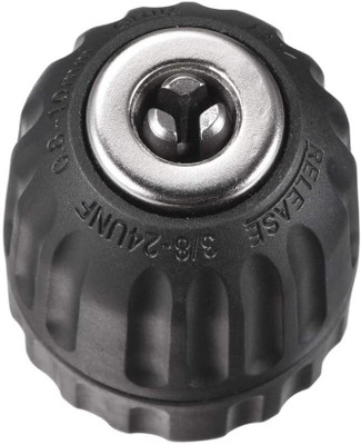uptodatetools Keyless Drill Chuck Convert Adapter 10mm Cordless Drill Black