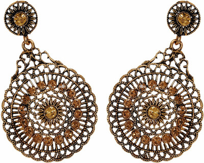 STYYLO FASHION Diva Style Cubic Zirconia Alloy Chandbali Earring