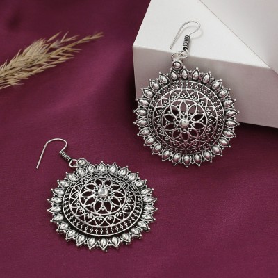 Viraasi Oxidised Dangler Earring for Girls and Women Alloy Drops & Danglers