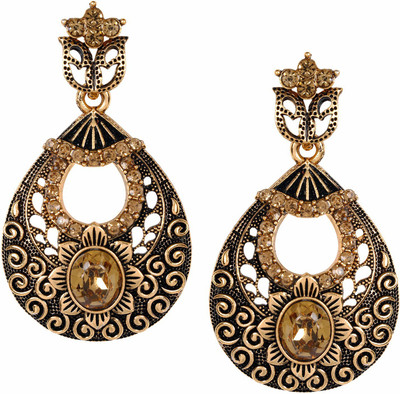 STYYLO FASHION Diva Style Cubic Zirconia Alloy Chandbali Earring