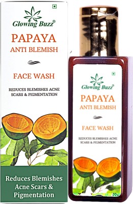 Glowing Buzz Papaya Clean Anti Blemishes  Reduce blemishes acne scars & Pigmentation Face Wash(50 ml)