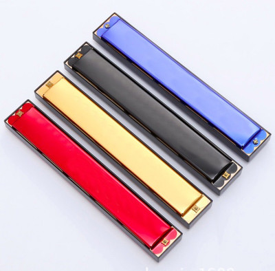 PnC Mini Store Mouth Organ 24 holes C key With 48 Tones Harmonica For Kids/Beginners Pack of 1(Golden)