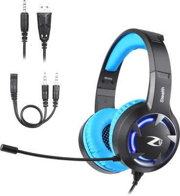 Zoook Stealth Wired Headset(Blue, On the Ear)