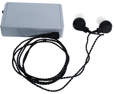 Anu Both Ear Hearing Machine for Old Age V Cord and Receiver- Sound Enhancement Amplifier Pocket Model. Hearing Aid(Grey)