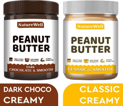 Naturewell Combo Pack of Dark Choco Smooth and Classic Smooth-500g X 2 1 kg(Pack of 2)