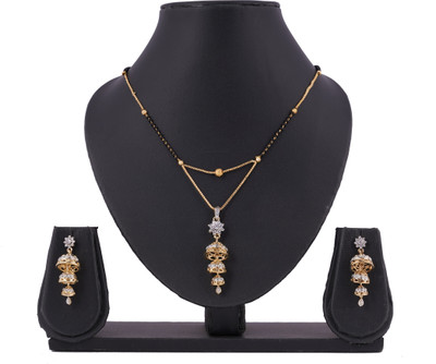 Laksh Alloy Gold-plated Multicolor Jewellery Set(Pack of 1)