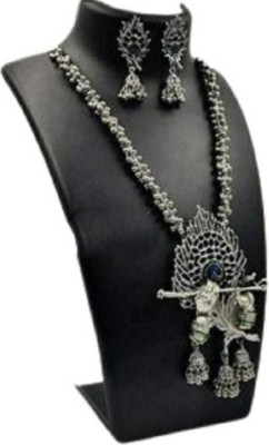 YUVAANSH COLLECTION Silver Silver Black Jewellery Set(Pack of 1)