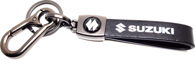 Jainsburys Suzuki Stylish Leather Stripe hook keychain.best quality leather keychain Key Chain