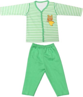 babeezworld Baby Boys & Baby Girls Casual T-shirt Pyjama(Multicolor)
