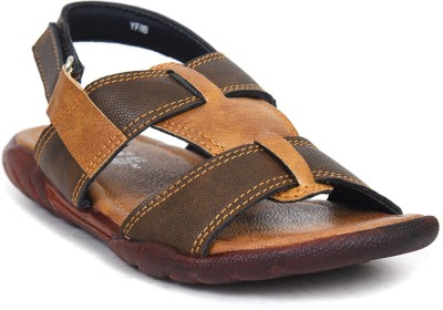 AJANTA Boys Velcro Flats(Brown , 10-11 Yr)