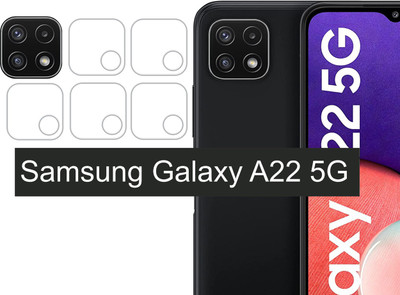 raxxy Back Camera Lens Glass Protector for Samsung Galaxy A22 5G(Pack of: 5)