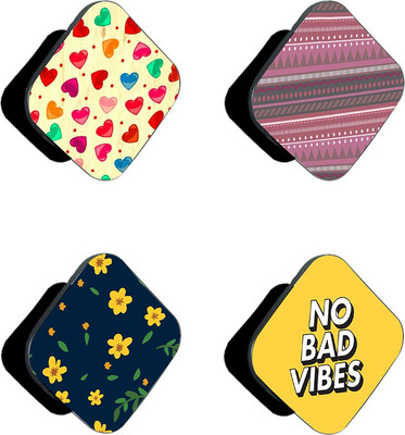 iCopertina Pack Of 4 No Bad Vibes And Patterns Mobile Holder