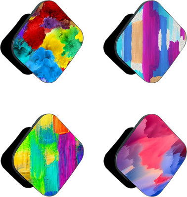 iCopertina Pack Of 4 Paint Abstract Patterns Mobile Holder