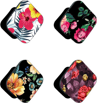 iCopertina Pack Of 4 Rose Floral Patterns Mobile Holder