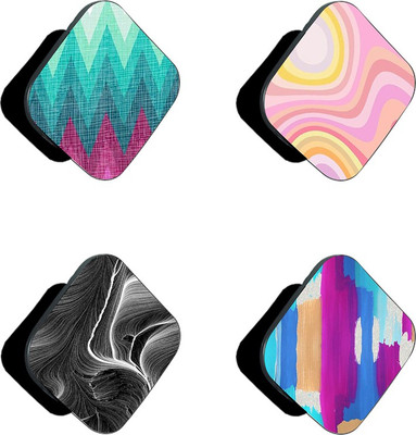 iCopertina Pack Of 4 Colorful Zig-Zag And Patterns Mobile Holder