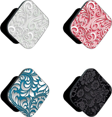iCopertina Pack Of 4 3D Colorful Patterns Mobile Holder
