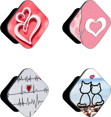 iCopertina Pack Of 4 Heart Pattern Designs Mobile Holder