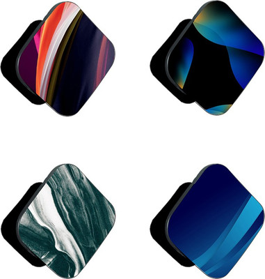 iCopertina Pack Of 4 Colorful 3D Abstracts Mobile Holder