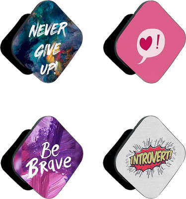 iCopertina Pack Of 4 Never Give Up Blue Abstract And Patterns Mobile Holder