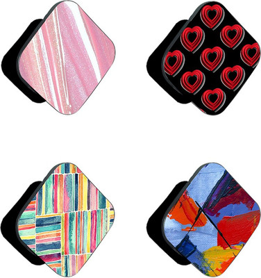 iCopertina Pack Of 4 Red Hearts And Patterns Mobile Holder