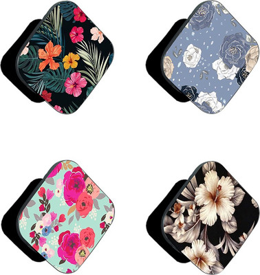 iCopertina Pack Of 4 Multi Colored Floral Patterns Mobile Holder