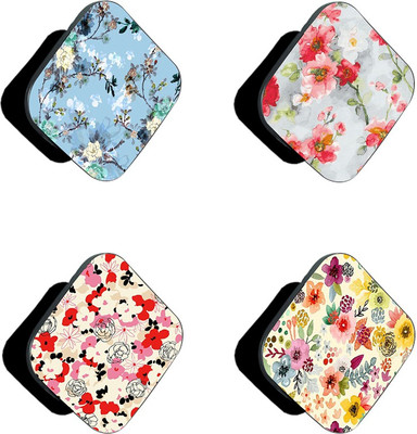 iCopertina Pack Of 4 Small Floral Patterns Mobile Holder