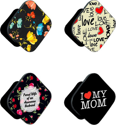 iCopertina Pack Of 4 Love Floral And Patterns Mobile Holder