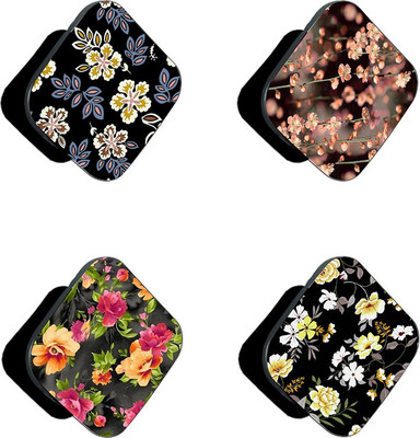 iCopertina Pack Of 4 Floral Patterns Small Mobile Holder