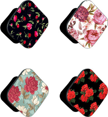 iCopertina Pack Of 4 Colorful Floral Mobile Holder