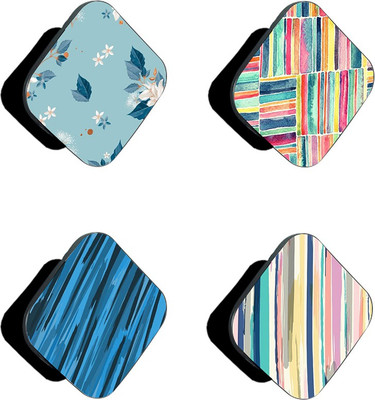 iCopertina Pack Of 4 Colorful Painted Stripes And Patterns Mobile Holder