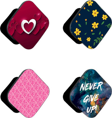 iCopertina Pack Of 4 Never Give Up And Patterns Mobile Holder