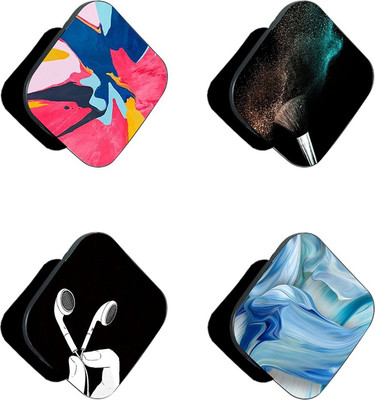 iCopertina Pack Of 4 Colorful Paint Abstract And Patterns Mobile Holder