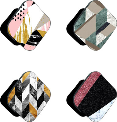 iCopertina Pack Of 4 Pink Gold And Marble Patterns And Patterns Mobile Holder