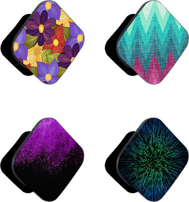 iCopertina Pack Of 4 Blue Purple Zig-Zag And Patterns Mobile Holder
