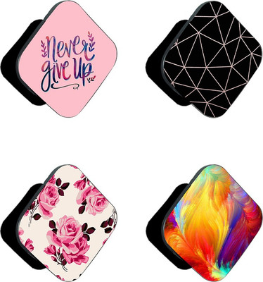 iCopertina Pack Of 4 Colorful Abstract Never Give Up And Patterns Mobile Holder