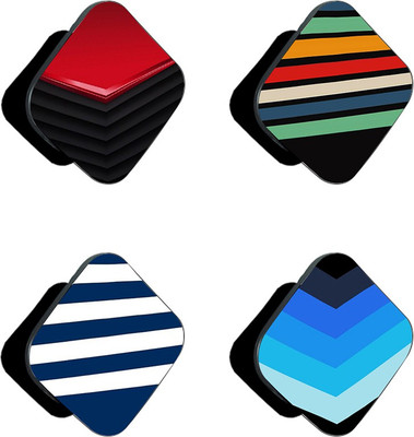 iCopertina Pack Of 4 Blue White Stripes And Patterns Mobile Holder