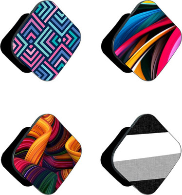 iCopertina Pack Of 4 Colorful 3D Abstracts And Patterns Mobile Holder