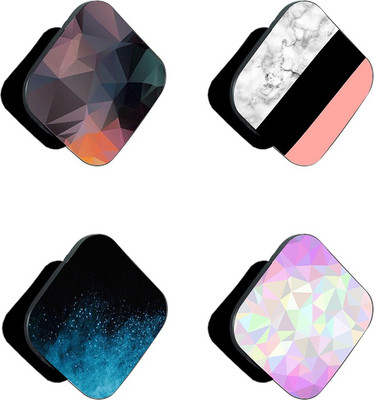iCopertina Pack Of 4 White Marble Pink Black Pattern And Patterns Mobile Holder