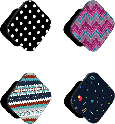 iCopertina Pack Of 4 Purple Zig-Zag And Patterns Mobile Holder
