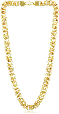 Sukkhi Sukkhi Glorious Gold Plated Curb Chain for Men Gold-plated Plated Alloy Chain