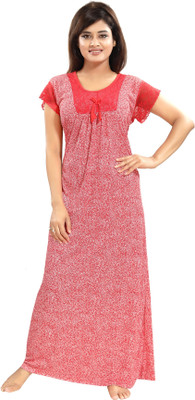 Shopping World Women Nighty(Pink)