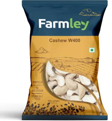 Farmley Popular W400 Cashews, 100% Natural Raw Kaju Cashews  (500 g)