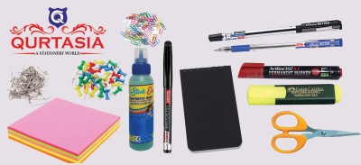 QURTASIA 13 in 1 Stationery Kit | For Office, Personal, Home Use  Office Set(Multicolor)