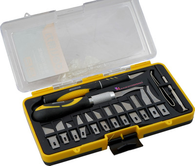 MALFAH ENTERPRISES DL-DP1 Metal Grip Hand-held Paper Cutter(Set Of 1, Yellow, Black)