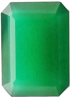 Takshila Gems Natural Green Onyx Stone Lab Certified 7.25 Ratti / 6.52 Carat Onyx Gemstone Onyx Stone